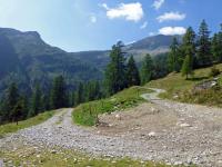 En face, le passo Quadrella