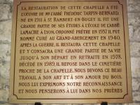visite de la chappelle du Retord