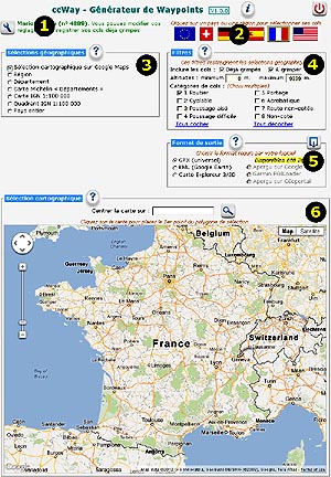 Interface utilisateur de ccWay