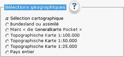 Sélections géographiques: Allemagne