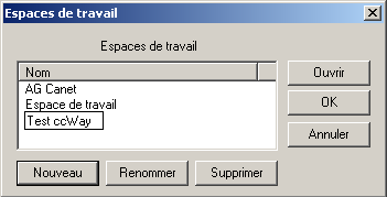 Créer un espace de travail